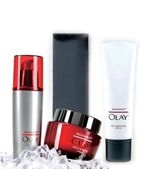 OLAY 玉兰油新生塑颜套装(塑颜修护精华露50g+塑颜金纯面霜50g+新生焕肤洁面乳125g)-紧致肌肤，淡化细纹
