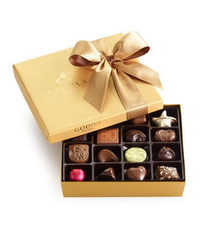 GODIVA/高迪瓦 金裝礼盒-19颗装，比利时进口