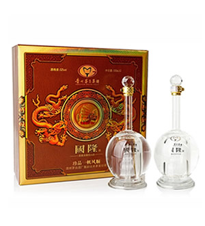 国隆珍品-茅台酒礼盒-一帆风顺 高档皮质礼盒