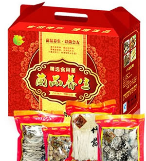 菌菇大礼盒-花菇 姬松茸 茶树菇 竹荪