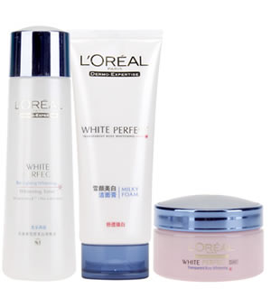 L'oreal 欧莱雅雪颜美白三件套礼盒-柔肤水+洁面乳+日霜